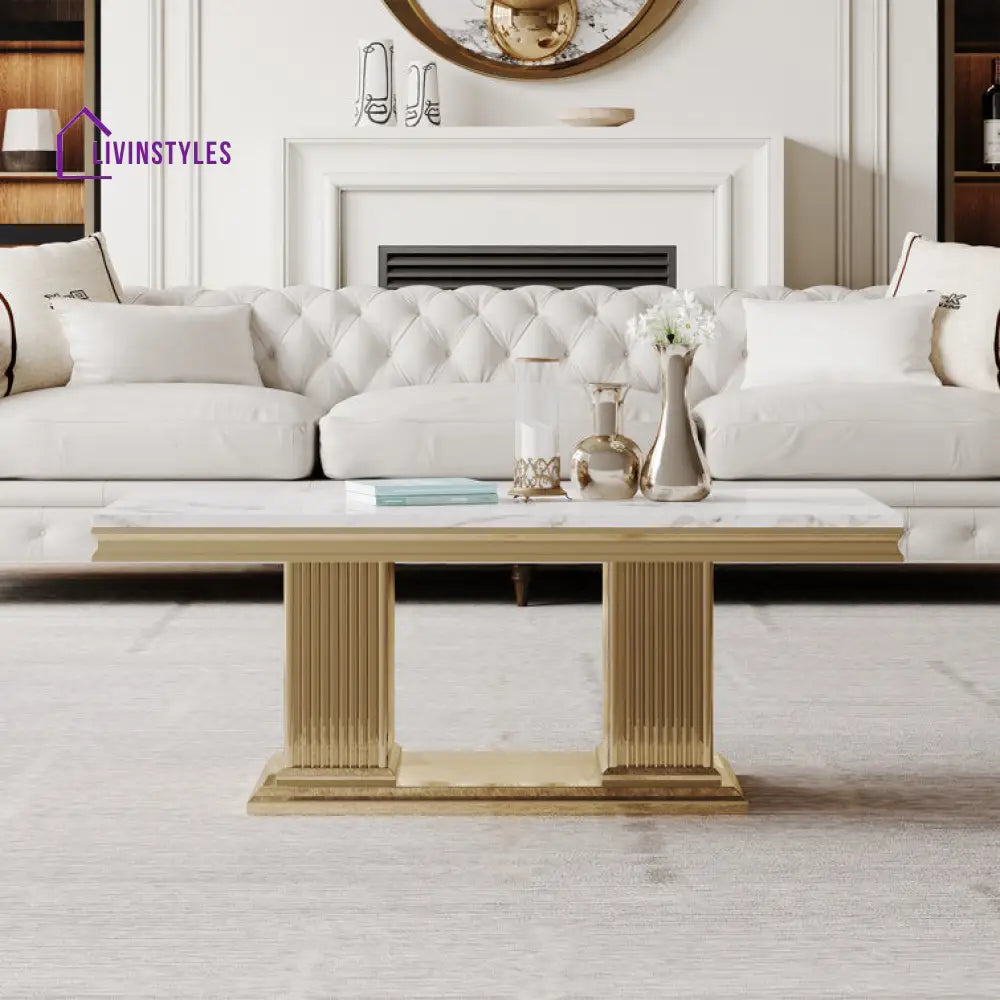 Malti Stainless Steel Coffee Table For Living Room