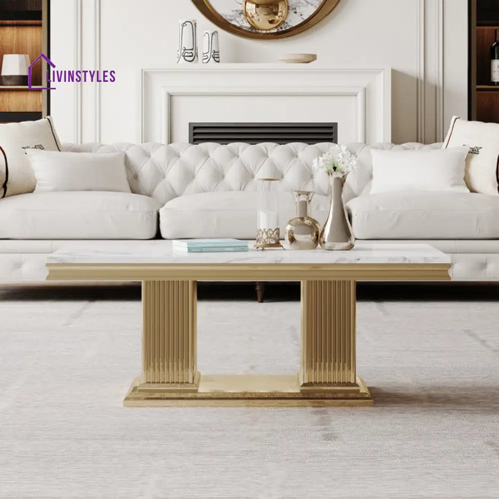 Malti Stainless Steel Coffee Table For Living Room