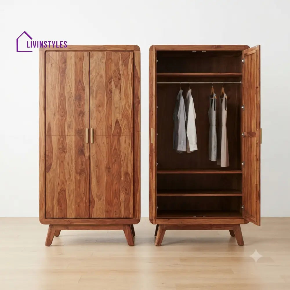 Malvika Wooden Wardrobe for Clothes | Cupboard for Clothes