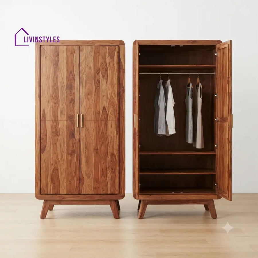 Malvika Wooden Wardrobe for Clothes | Cupboard for Clothes