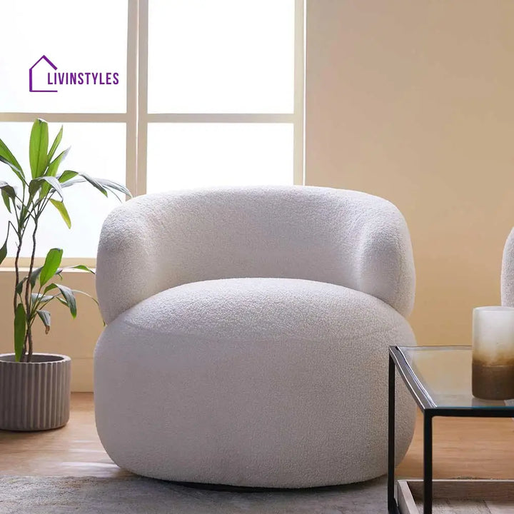 Malvina Dew Cotton Sofa White Sofa