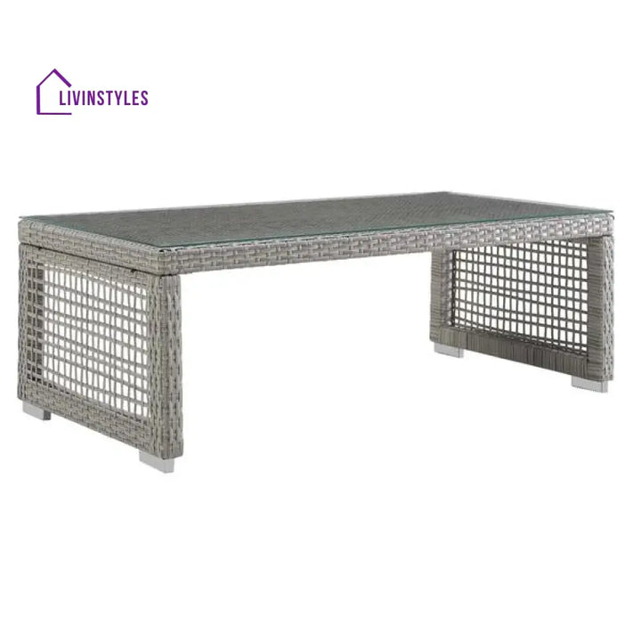 Malvolio Outdoor Set 1 Triple Seater 1 Double Seater 1 Single Seater 2 Side table and 1 Center Table (Silver) - Sofa