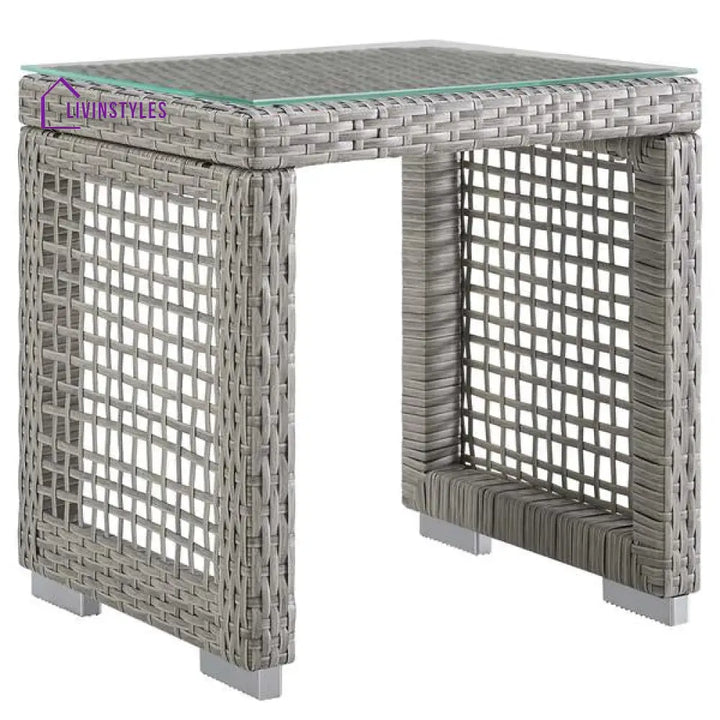 Malvolio Outdoor Set 1 Triple Seater 1 Double Seater 1 Single Seater 2 Side table and 1 Center Table (Silver) - Sofa