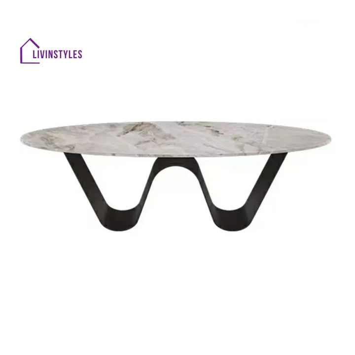 Manan Stainless Steel Frame Coffee Table for Living Room