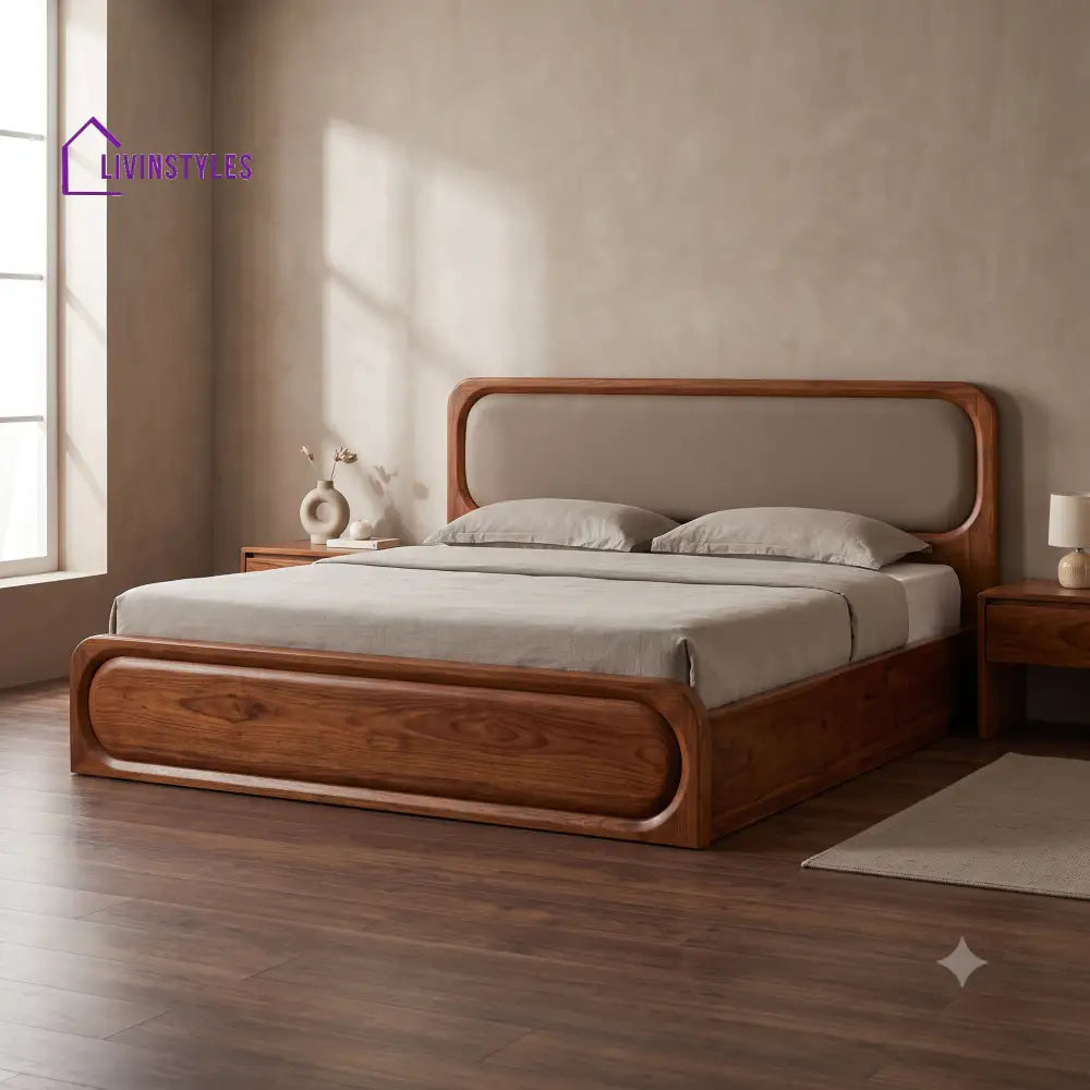 Manasa Wooden Bed | Solid Wood Double Bed | Wooden King size bed & Wooden Queen size bed
