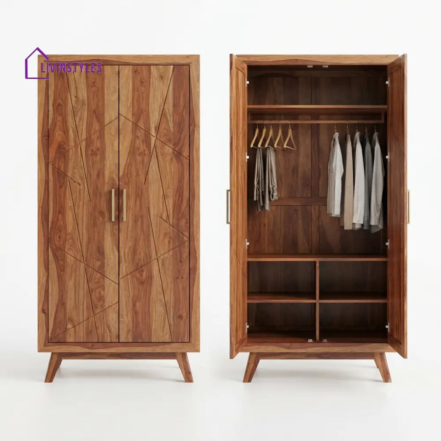 Manasvi Wooden Wardrobe for Clothes | Cupboard for Clothes