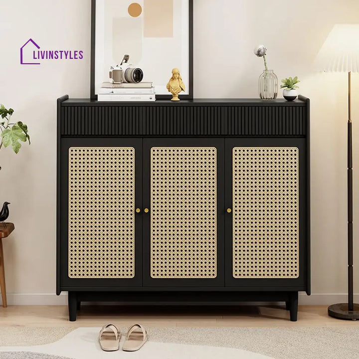 Manav Solid Wood Shoe Rack for Entryway
