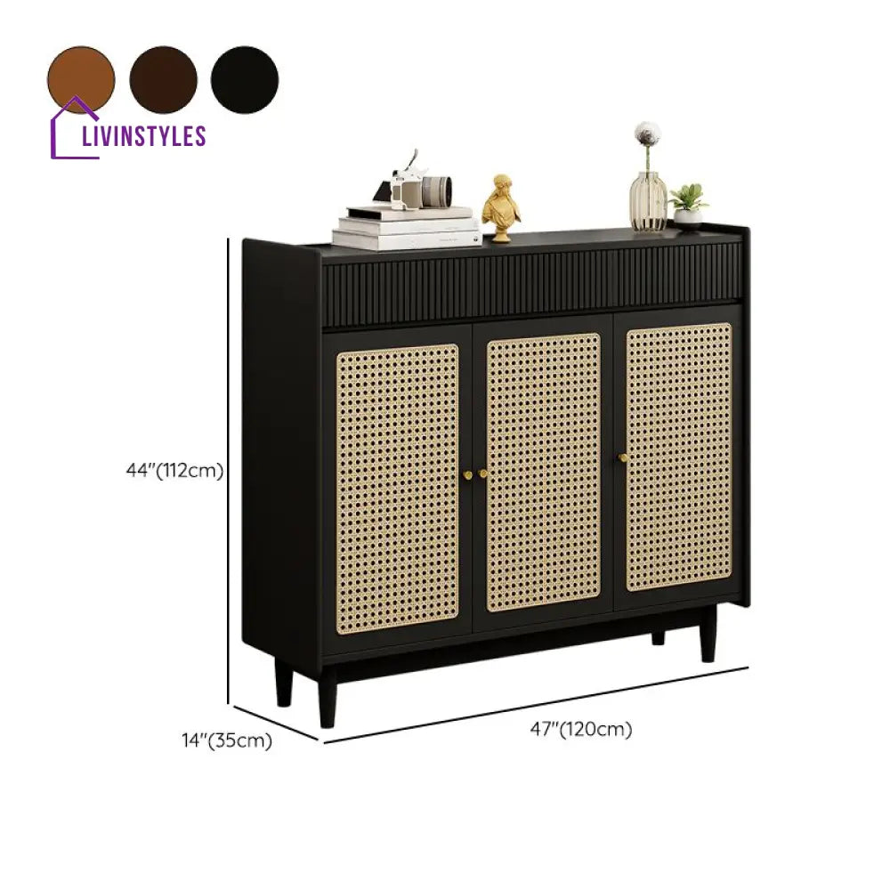 Manav Solid Wood Shoe Rack for Entryway