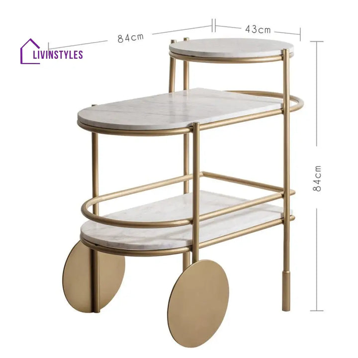 Maneela Big Bar Trolly For Serving Trolley