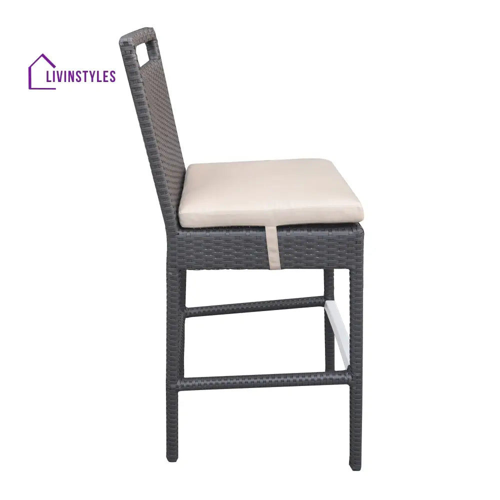 Manfredo Outdoor Patio Bar Sets 4 Chairs and 1 Table (Dark Brown) - Bar Sets