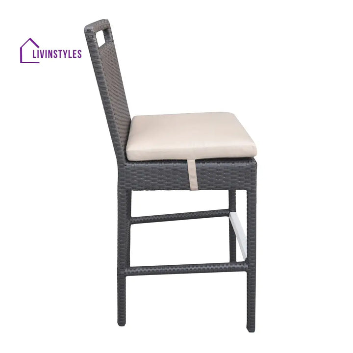 Manfredo Outdoor Patio Bar Sets 4 Chairs and 1 Table (Dark Brown) - Bar Sets