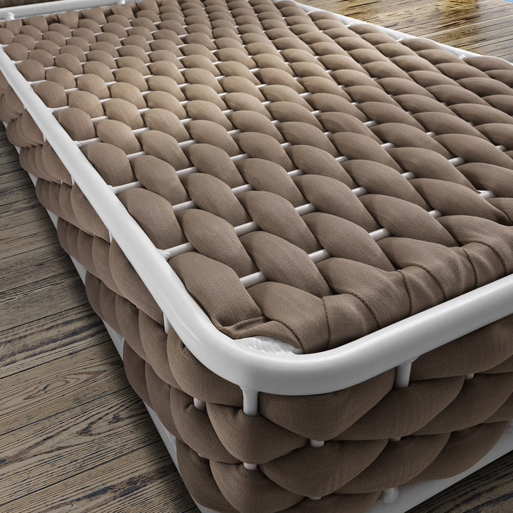 Hola Outdoor Swimming Poolside Lounger (Rope Brown)