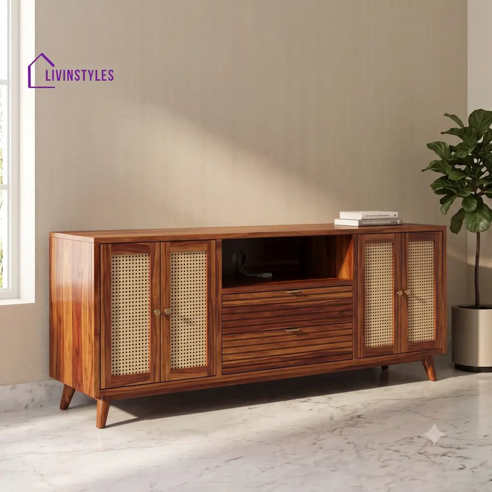 Manikandan Solid Sheesham Wood Tv Unit for Living Room | Tv Cabinet | Tv Console
