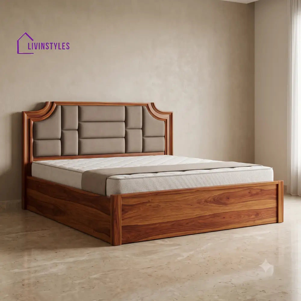 Manimegalai Wooden Bed | Solid Wood Double Bed | Wooden King size bed & Wooden Queen size bed