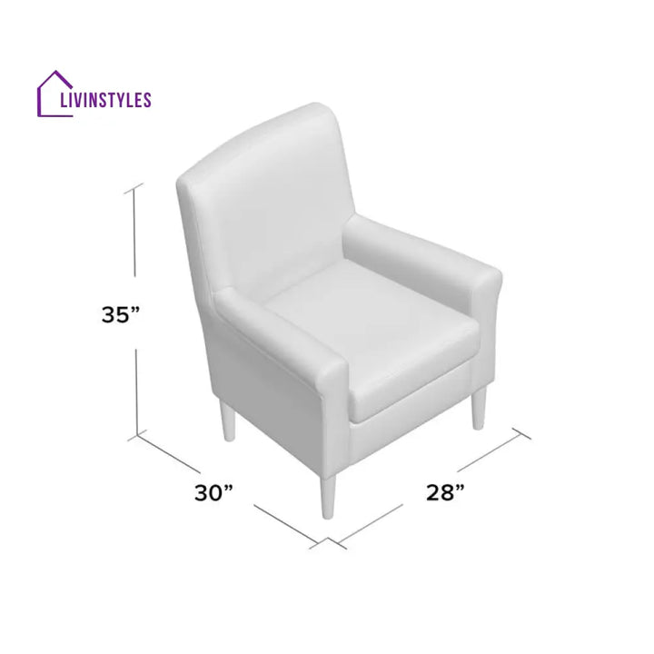 Manisha Solid Wood and Fabric Arm Chair | Living Room Chair | Lounge Chair