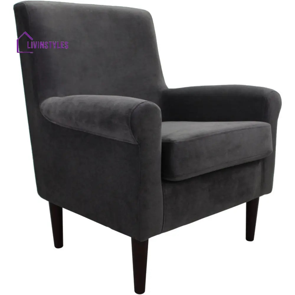 Manisha Solid Wood and Fabric Arm Chair | Living Room Chair | Lounge Chair