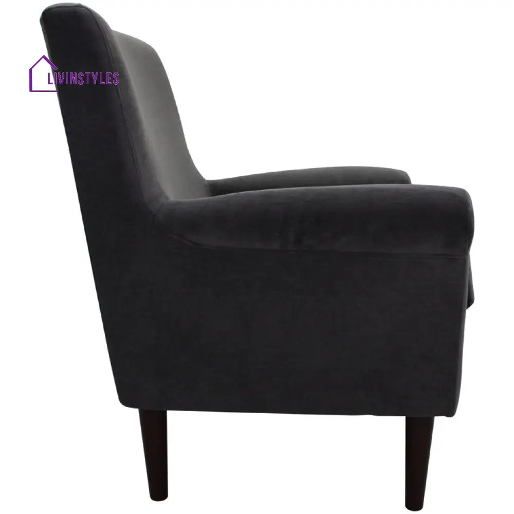 Manisha Solid Wood and Fabric Arm Chair | Living Room Chair | Lounge Chair