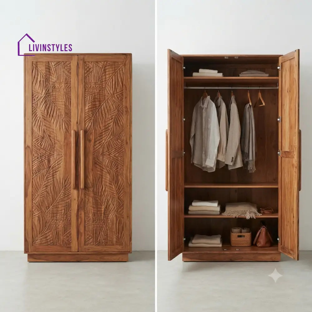 Manisha Wooden Wardrobe for Clothes | Cupboard for Clothes