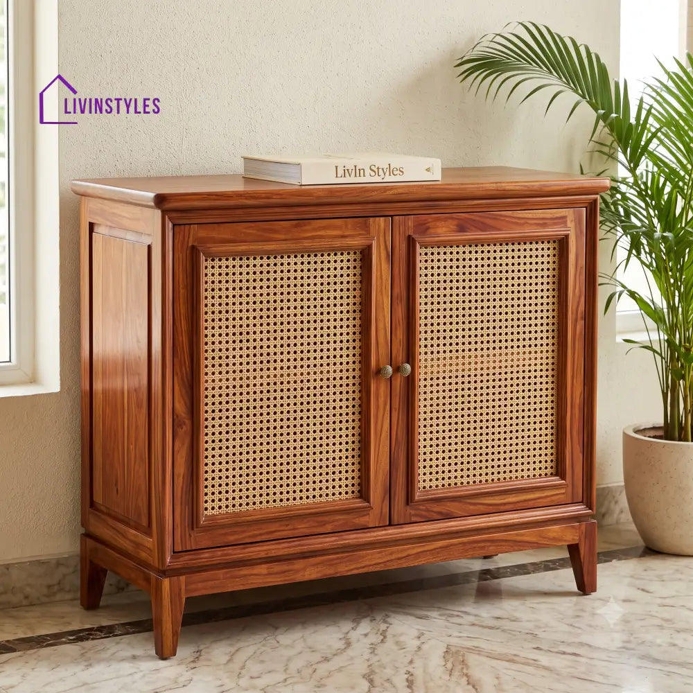 Manjula Sheesham Wood Shoe Rack | Wooden Shoe Cabinet