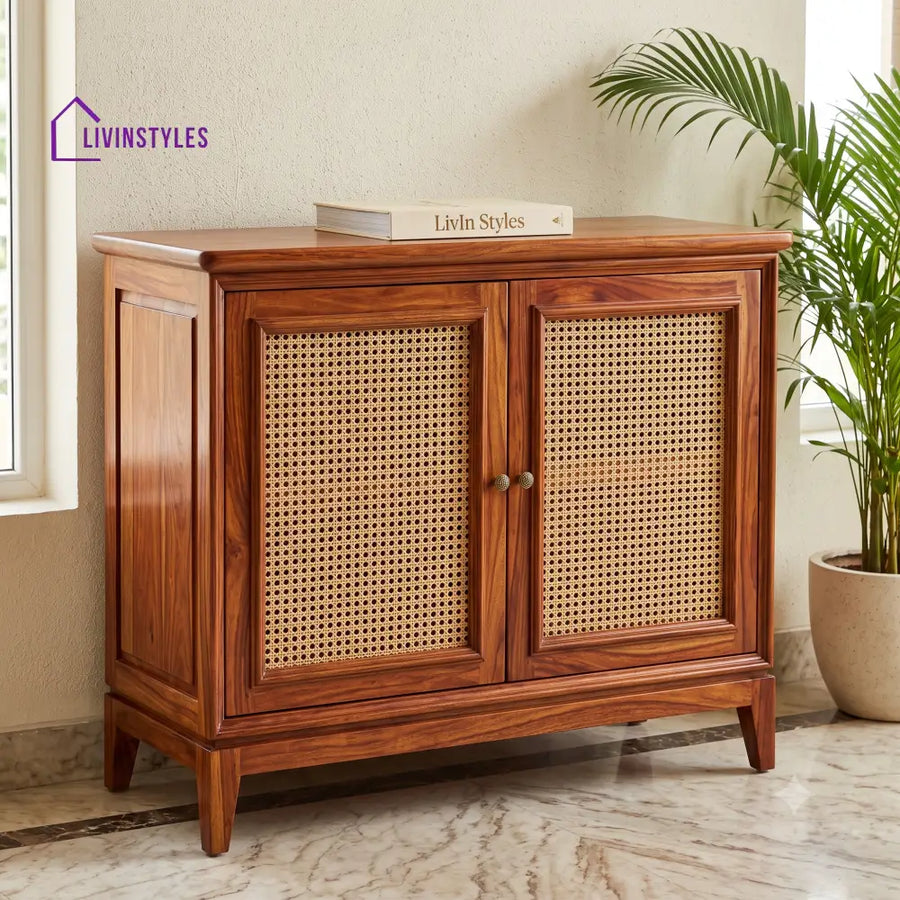 Manjula Sheesham Wood Shoe Rack | Wooden Shoe Cabinet