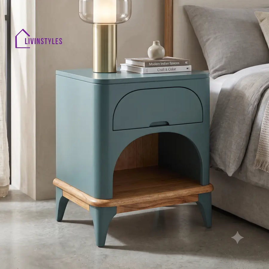 Manon Premium Solid Wood Bedside Table | Side Table for Bedroom