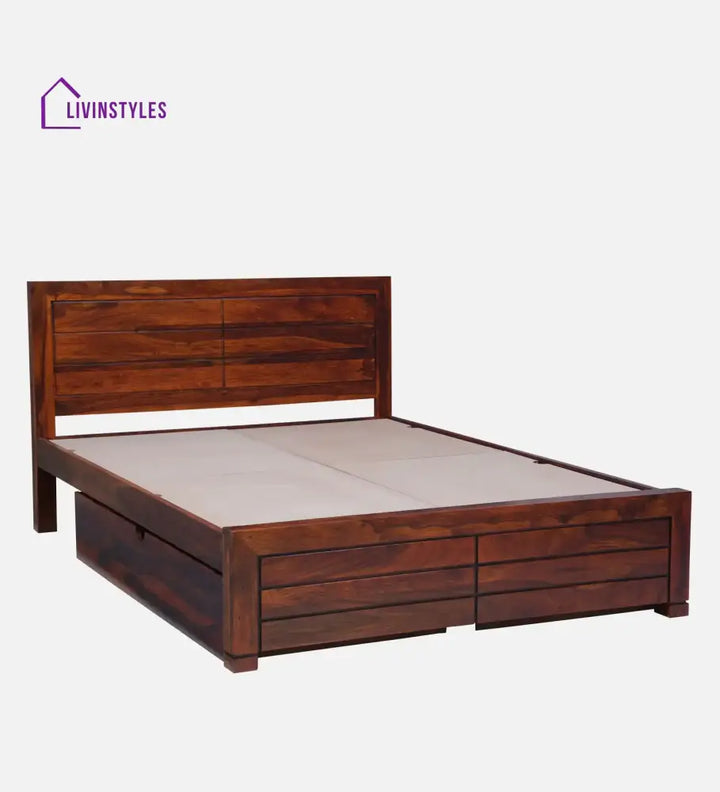 Moscow Natural Wood Storage Beds With Drawer Bedroom Furniture Sets