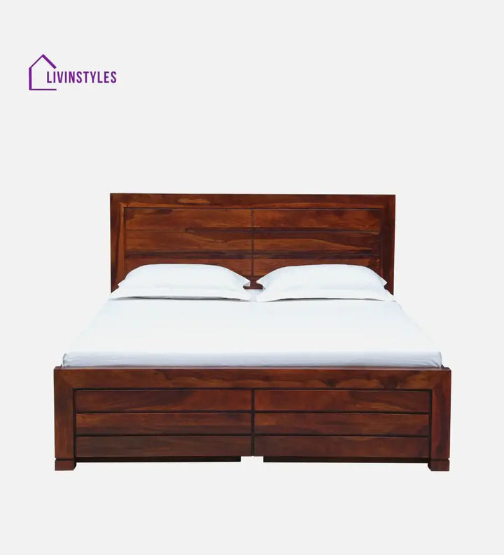 Moscow Natural Wood Storage Beds With Drawer Bedroom Furniture Sets