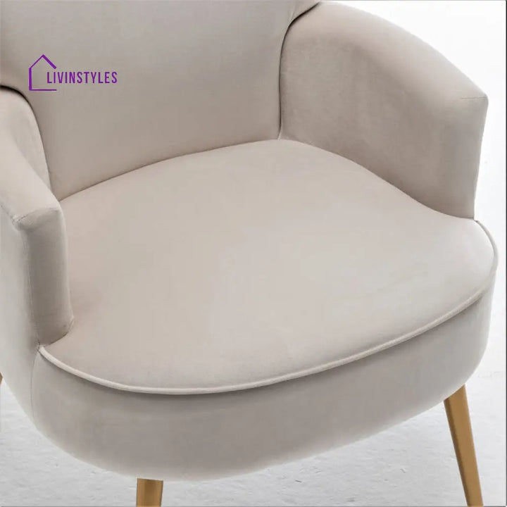 Manya Metal and Fabric Arm Chair | Living Room Chair | Lounge Chair