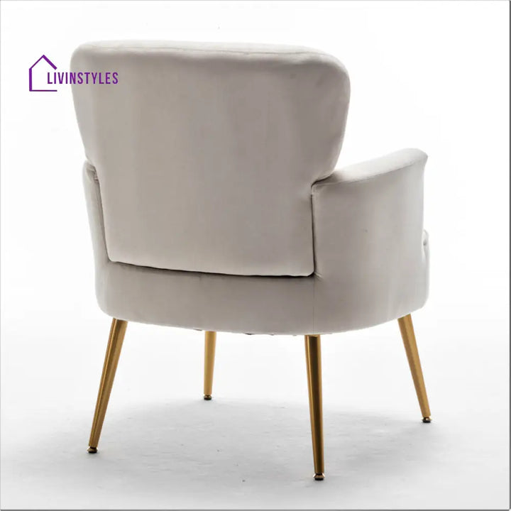 Manya Metal and Fabric Arm Chair | Living Room Chair | Lounge Chair