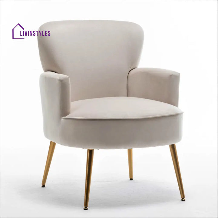 Manya Metal and Fabric Arm Chair | Living Room Chair | Lounge Chair