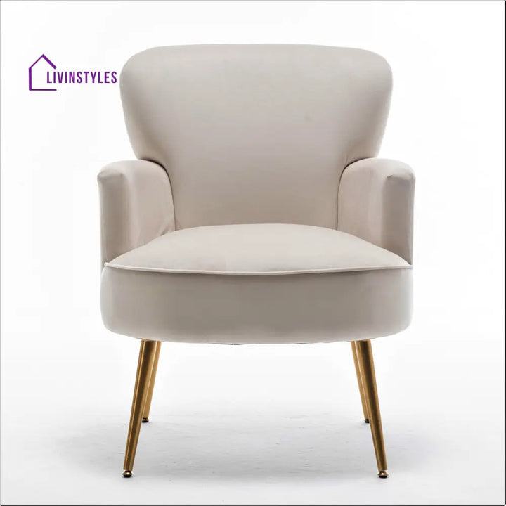 Manya Metal and Fabric Arm Chair | Living Room Chair | Lounge Chair