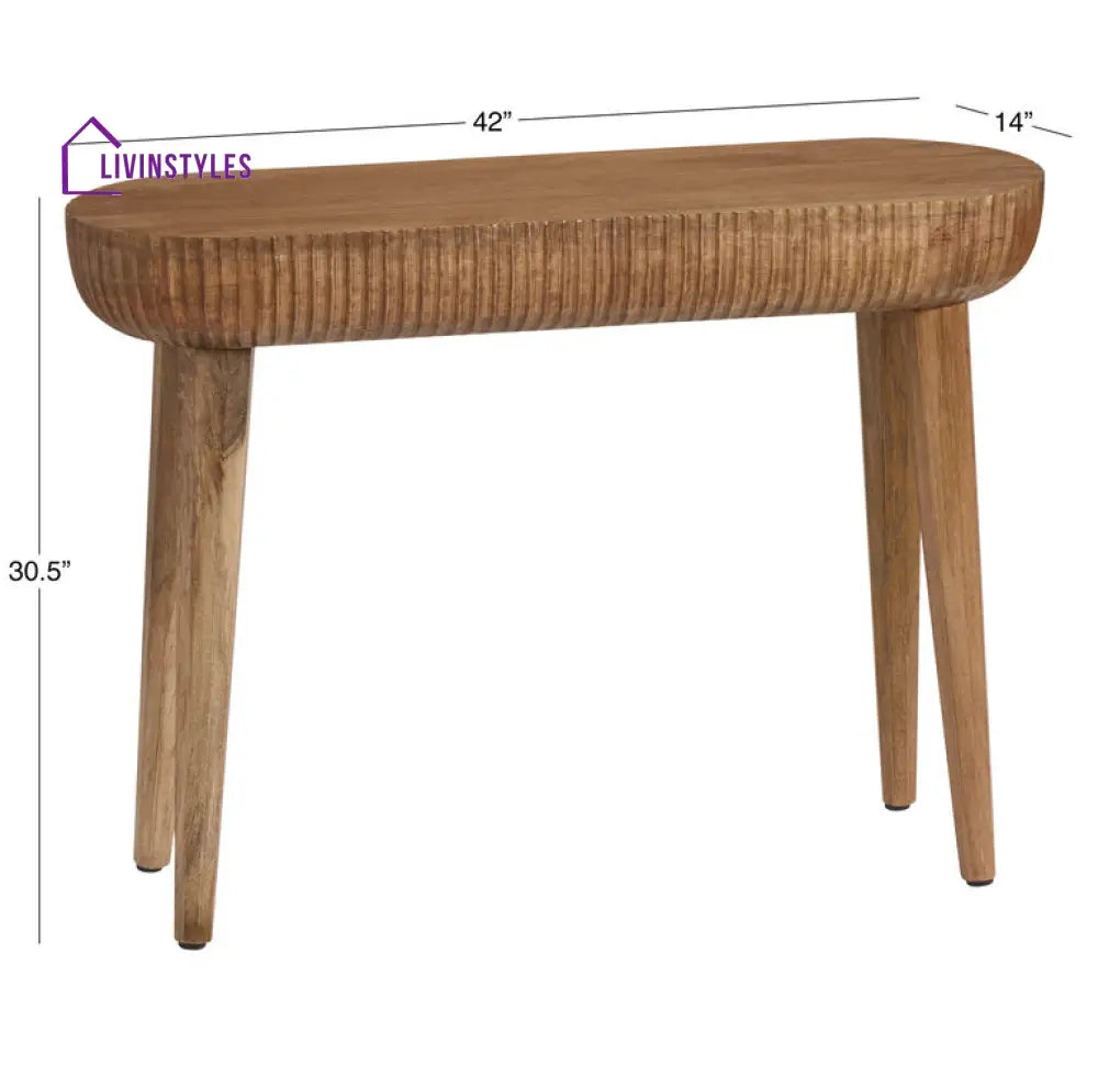 Manya Solid Wood Console Table for Living Room