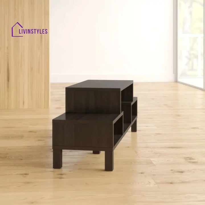 Maple Black Finish Tv Unit Stand for Living Room
