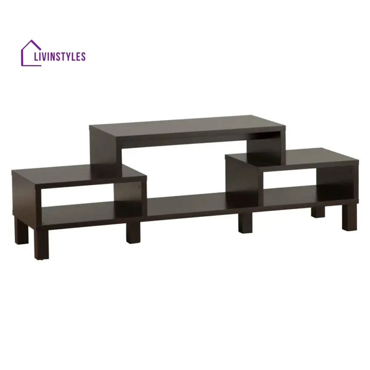 Maple Black Finish Tv Unit Stand for Living Room