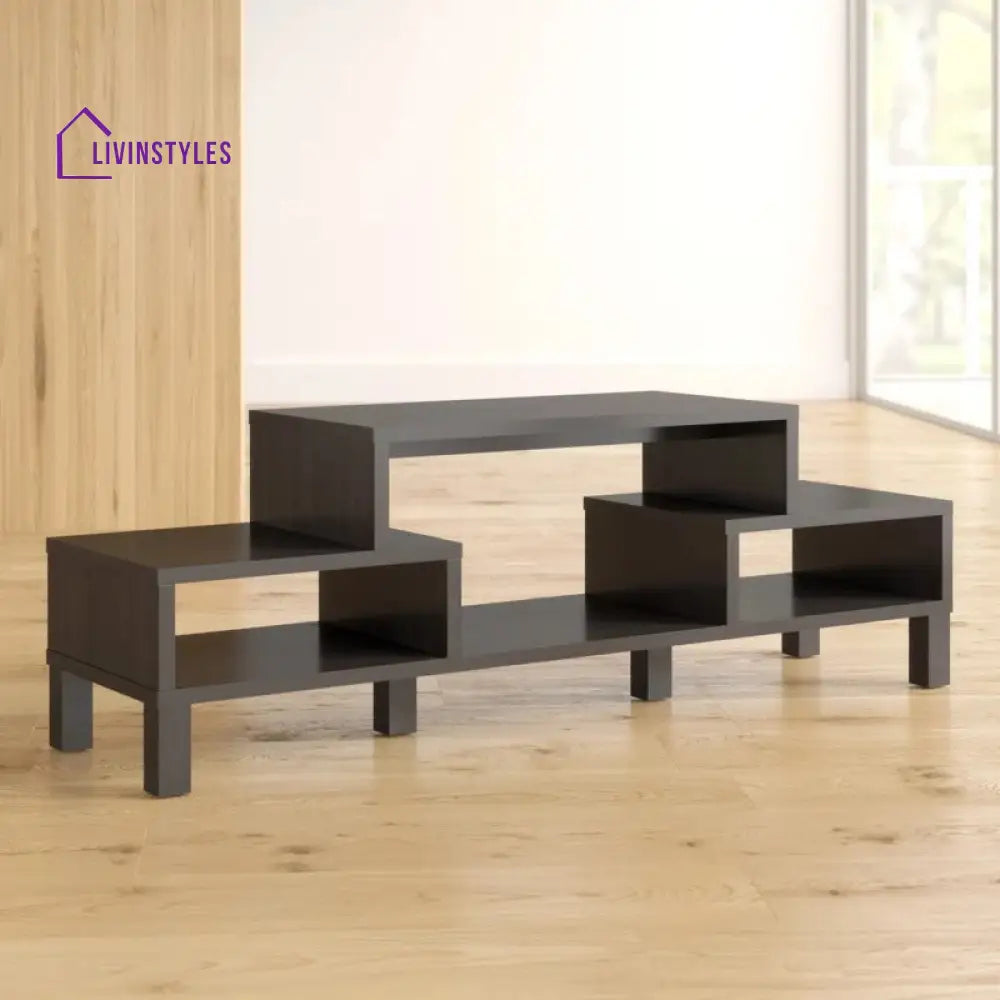 Maple Black Finish Tv Unit Stand for Living Room