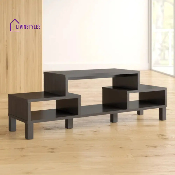 Maple Black Finish Tv Unit Stand for Living Room