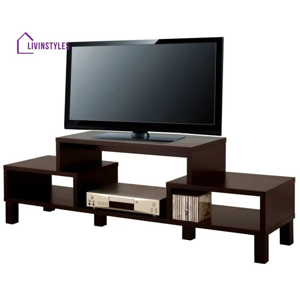 Maple Black Finish Tv Unit Stand for Living Room