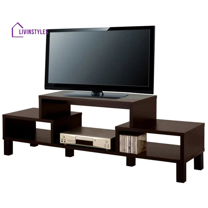 Maple Black Finish Tv Unit Stand for Living Room