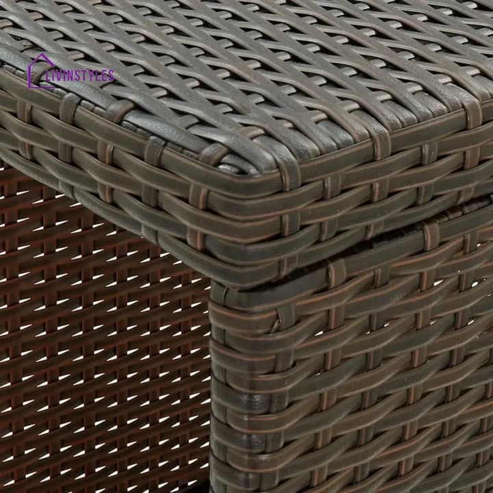 Maravilla Outdoor Rattan Wicker Bar Table with High-Top Design - Bar Table