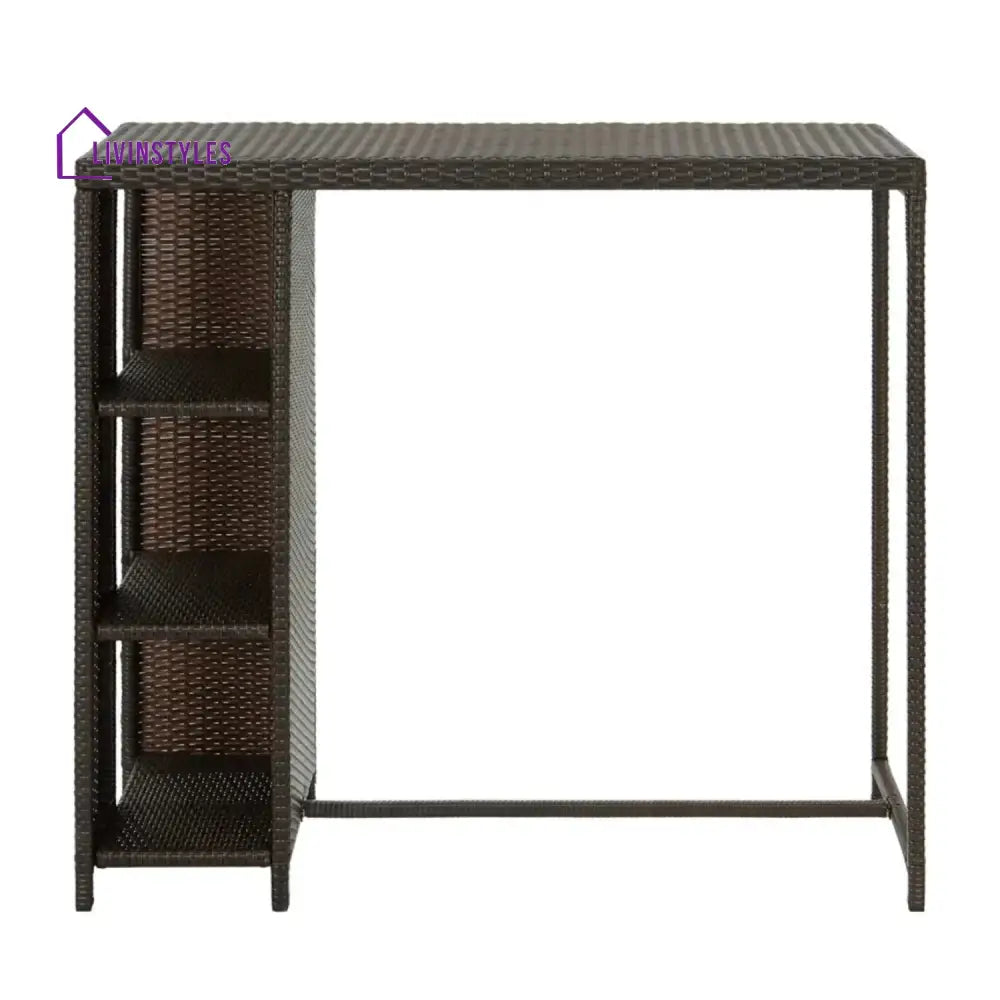 Maravilla Outdoor Rattan Wicker Bar Table with High-Top Design - Bar Table