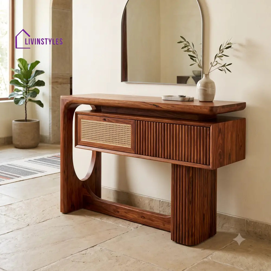 Marcellin Premium Wooden Console Table for Living Room | Entryway Table