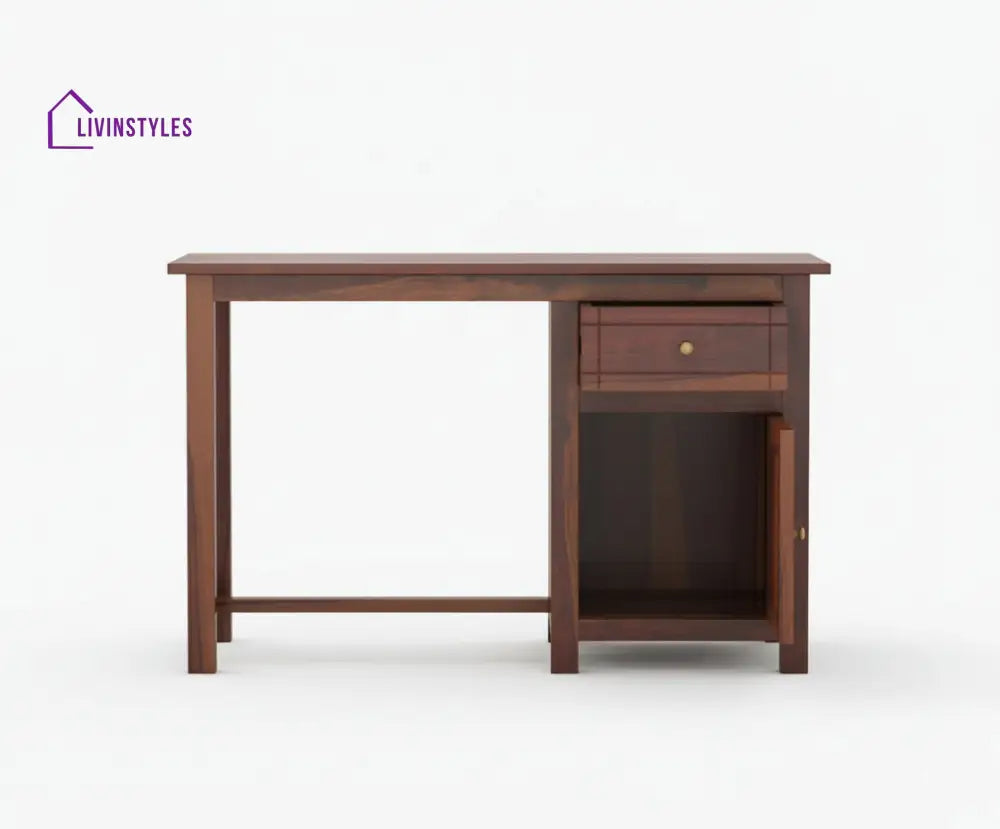 Marco Sheesham Wood Study Table (Brown Finish) Study Table
