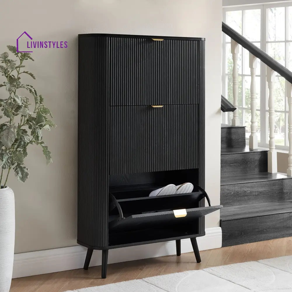 Marcos Shoe Cabinet - Black - Storage Unit