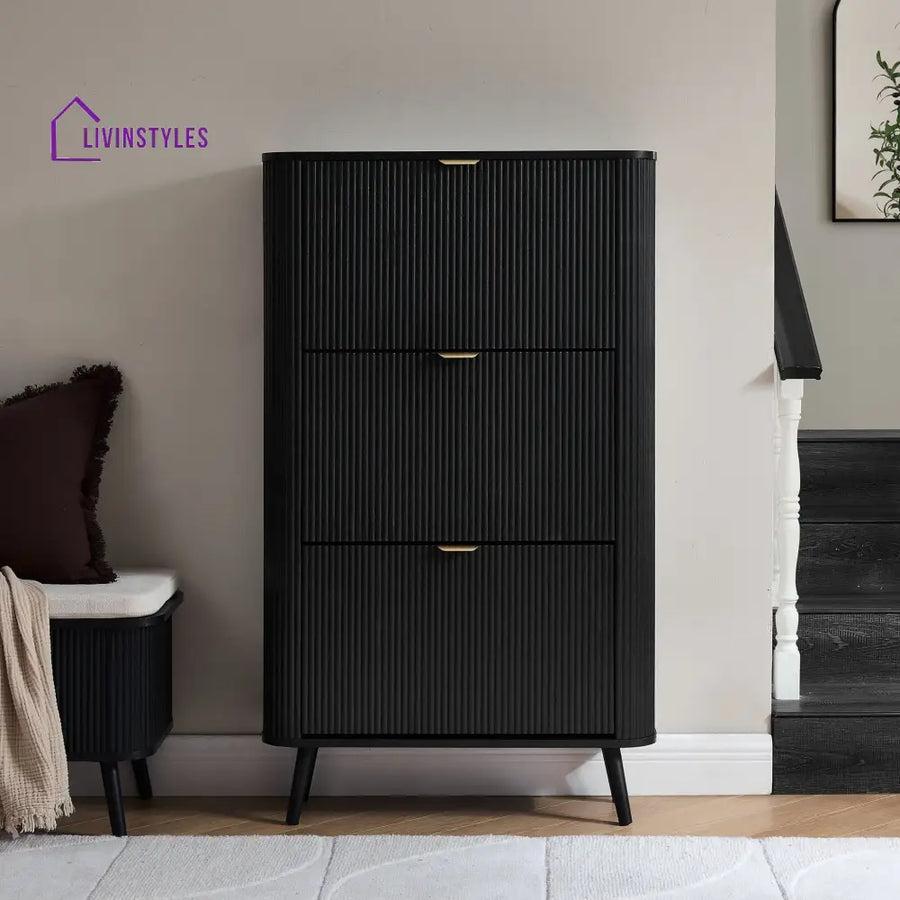 Marcos Shoe Cabinet - Black - Storage Unit