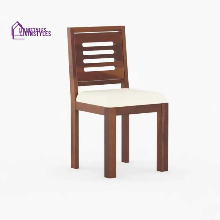 Daria Sheesham Wood 4 Seater Dining Sets With Cushion Top Chairs