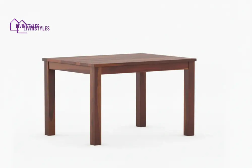 Daria Sheesham Wood 4 Seater Dining Sets With Cushion Top Chairs