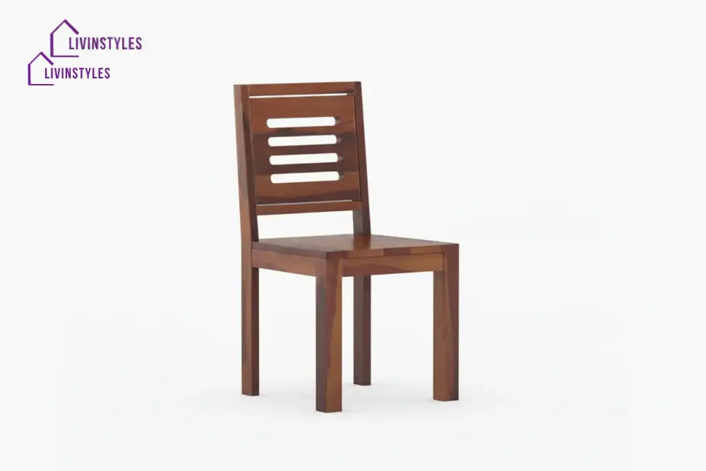 Daria Sheesham wood 6 Seater Dining Set without cushion Top chair