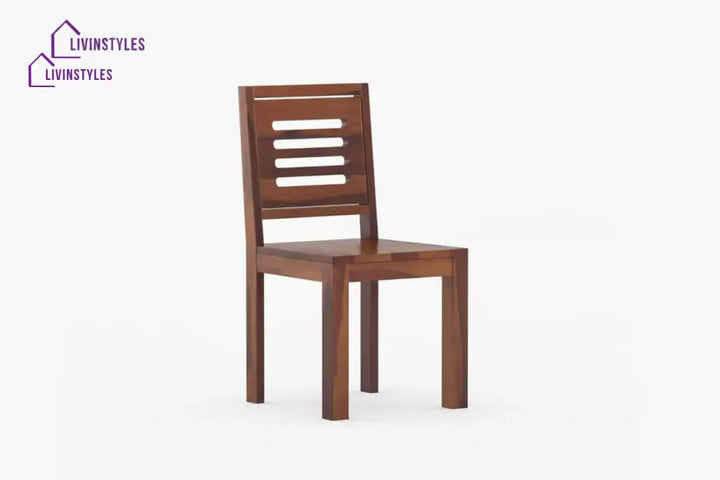 Daria Sheesham wood 6 Seater Dining Set without cushion Top chair