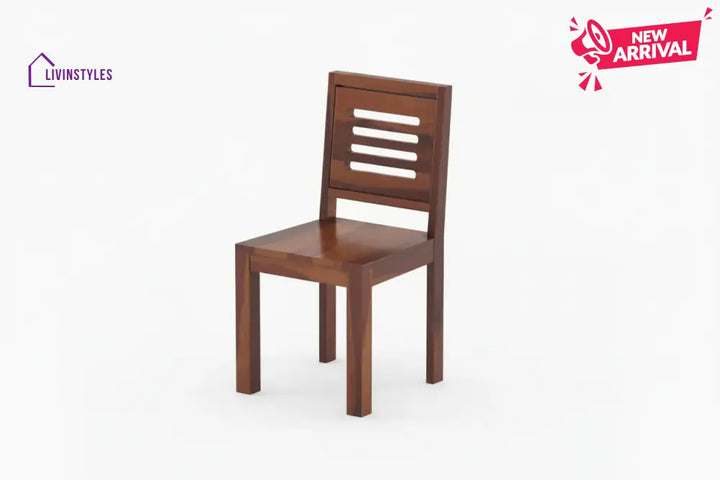 Daria Sheesham wood 6 Seater Dining Set without cushion Top chair