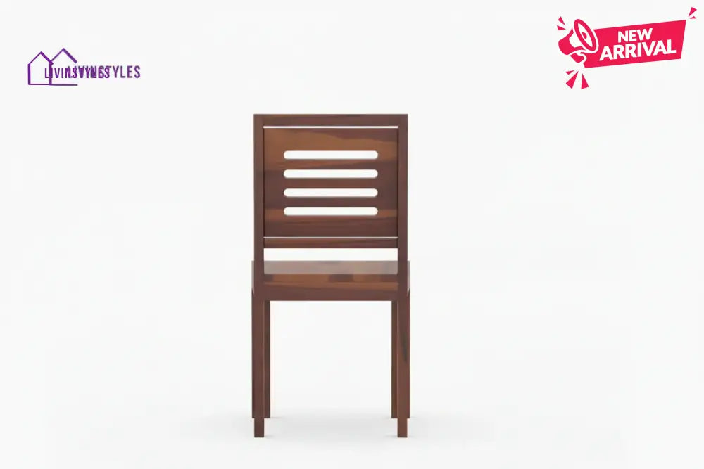 Daria Sheesham wood 6 Seater Dining Set without cushion Top chair